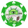 Alien Poker Chip Sticker