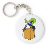 Alien Politician Keychain