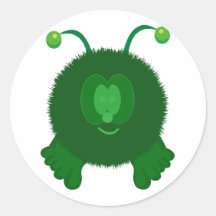 Alien Pom Pom Pal Stickers