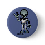 alien probe. pinback buttons