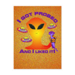 Alien Probe Postcard