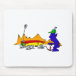 Alien pumping tire by hand mouse pad