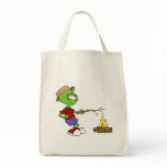 Alien roasting marshmallows canvas bag