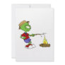 Alien roasting marshmallows personalized announcement
