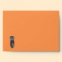 Alien Robot Black and Silver Envelopes