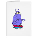 Alien Rollerblading Cards