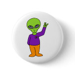 Alien Saluting Button