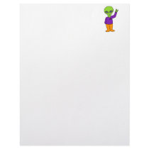 Alien Saluting Letterhead Template