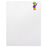 Alien Saluting Letterhead Template