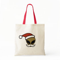 Alien Santa Canvas Bag