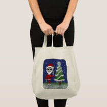 Alien Santa Tote Bag