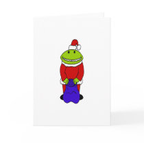 Alien Santa Card