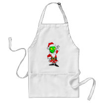 alien Santa Claus Apron