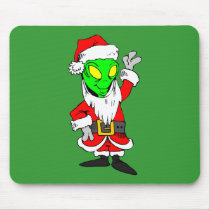 alien Santa Claus Mouse Pads