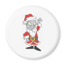 Alien Santa Refrigerator Magnets