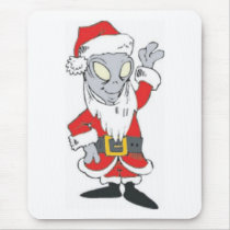 Alien Santa Mouse Mat