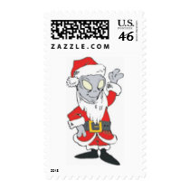 Alien Santa Stamps