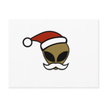 Alien Santa Postcard