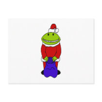 Alien Santa Post Card