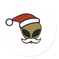 Alien Santa stickers by christmas4you Alien Santa stickers