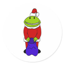 Alien Santa stickers by alien_nation Alien Santa stickers