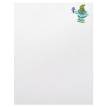 Alien scared of ice cream letterhead