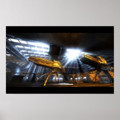 Alien Sentry Gun Poster by Andreas_Nehls