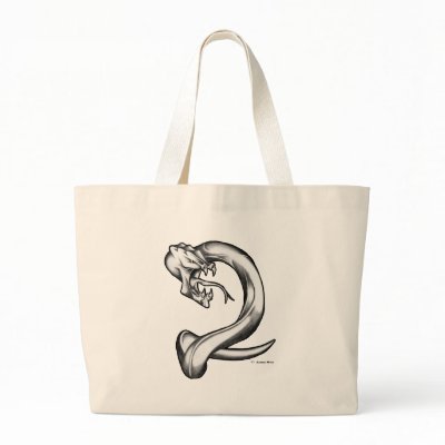 Alien Serpent Tote Bag by serenitystudios