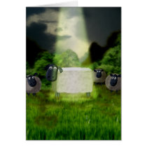 Alien Sheep Experiment Card by MDKgraphics Alien Sheep Experiment Card