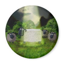 Alien Sheep Experiment Magnet