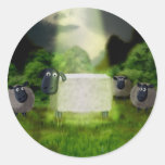 Alien Sheep Experiment Sticker
