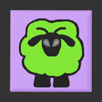 Alien Sheep Magnet