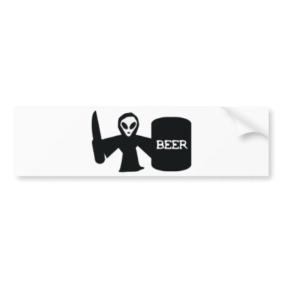 alien shotgun bumper stickers by Tomaniac