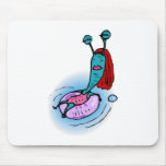 Alien Sister Relaxing in inner tube Mouse Pad