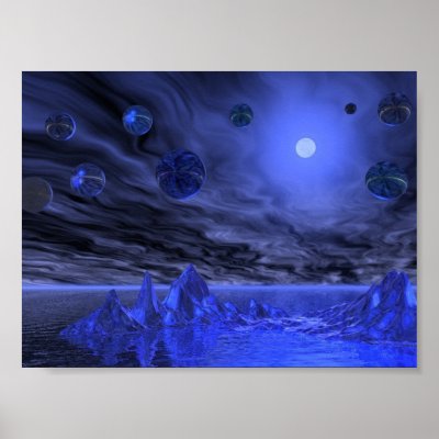 Alien Skies Poster by WildButterflyDesigns