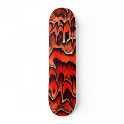 Alien Skin (metallic orange) - Skateboard by MeyeART