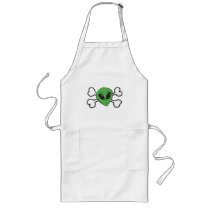 Alien Skull and Crossbones Aprons
