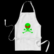 Alien Skull & Bones aprons
