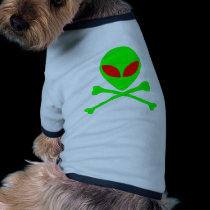 Alien Skull & Bones pet clothing