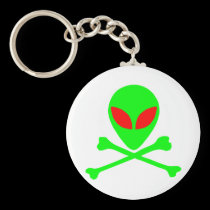 Alien Skull & Bones keychains