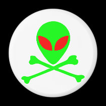 Alien Skull & Bones magnets