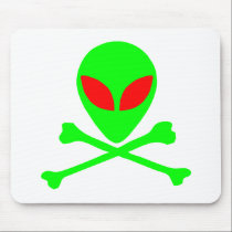Alien Skull & Bones mousepads