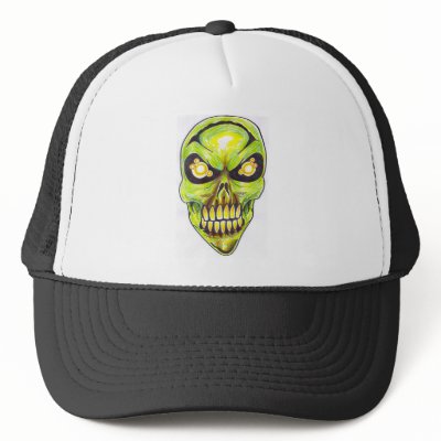 Alien Skull Mesh Hats by amandajaneday