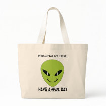 Alien Smiley Face bags by BratInTheHat Alien Smiley Face bags