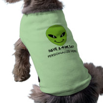 Alien Smiley Face pet clothing by BratInTheHat Alien Smiley Face pet clothing