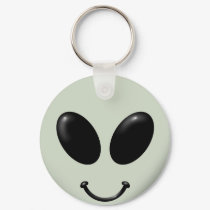 Alien Smiley Face keychains