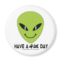 Alien Smiley Face magnets
