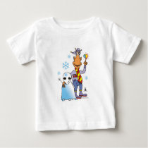 Alien Snow Fun by Gregory Gallo t-shirts