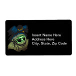 Alien Space Exploration Personalized Shipping Labels