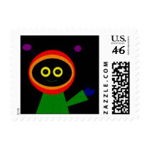 ALIEN SPACE MAN postage